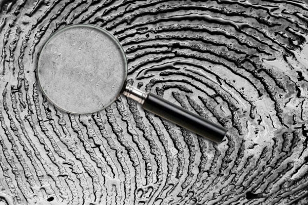 Creation of what fingerprints really say: Step 3